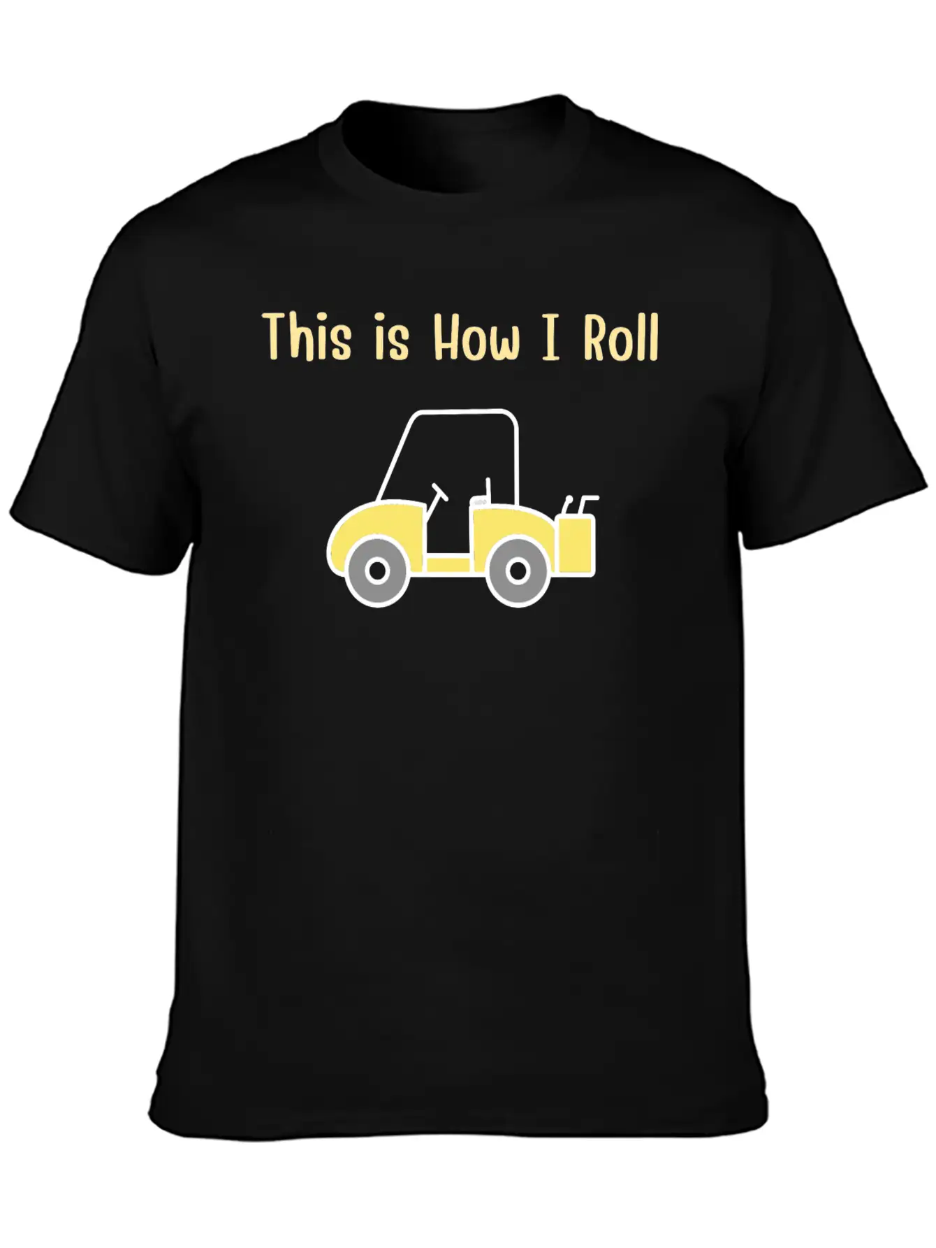 This Is How I Roll Fun Humor Golf Vintage Breathable Graphic T-Shirt – Perfect For Casual Days