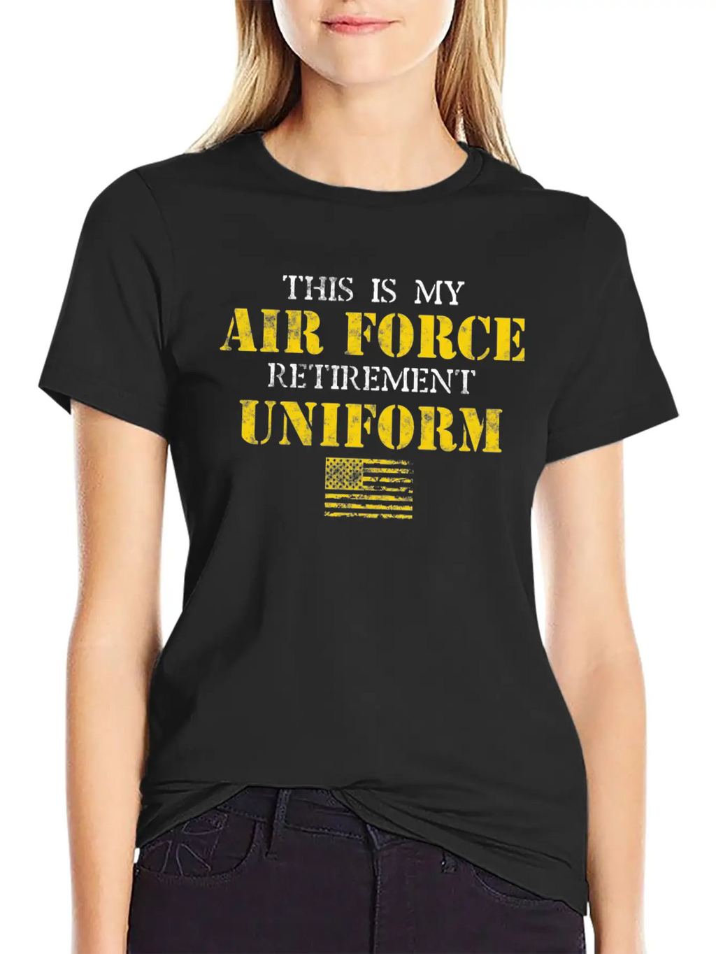 This Is My Air Force Retirement Uniform Basic Graphic T-Shirt – Daily Comfort In Soft Cotton