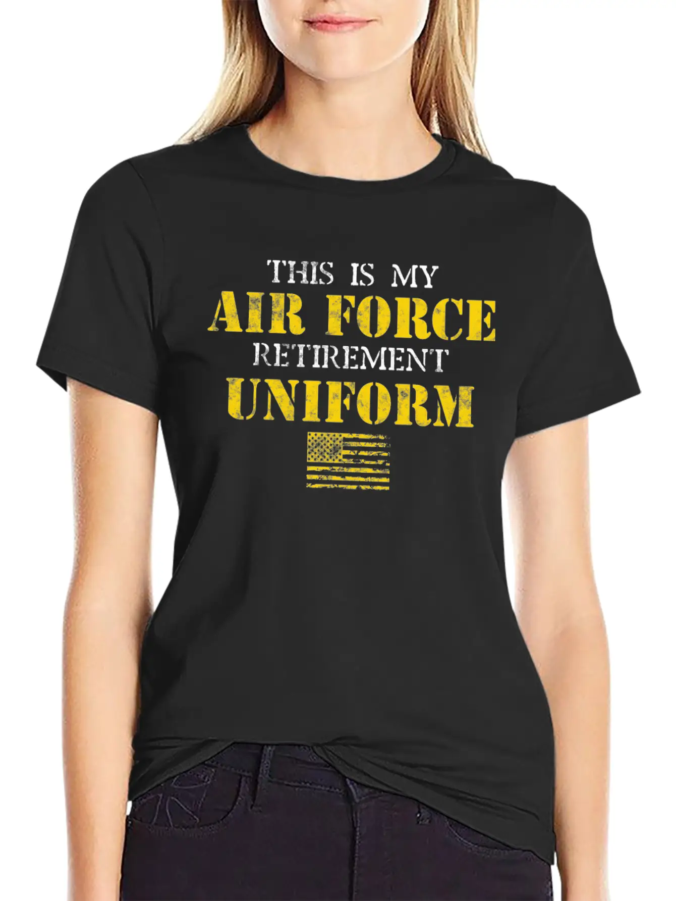 This Is My Air Force Retirement Uniform Basic Graphic T-Shirt – Daily Comfort In Soft Cotton