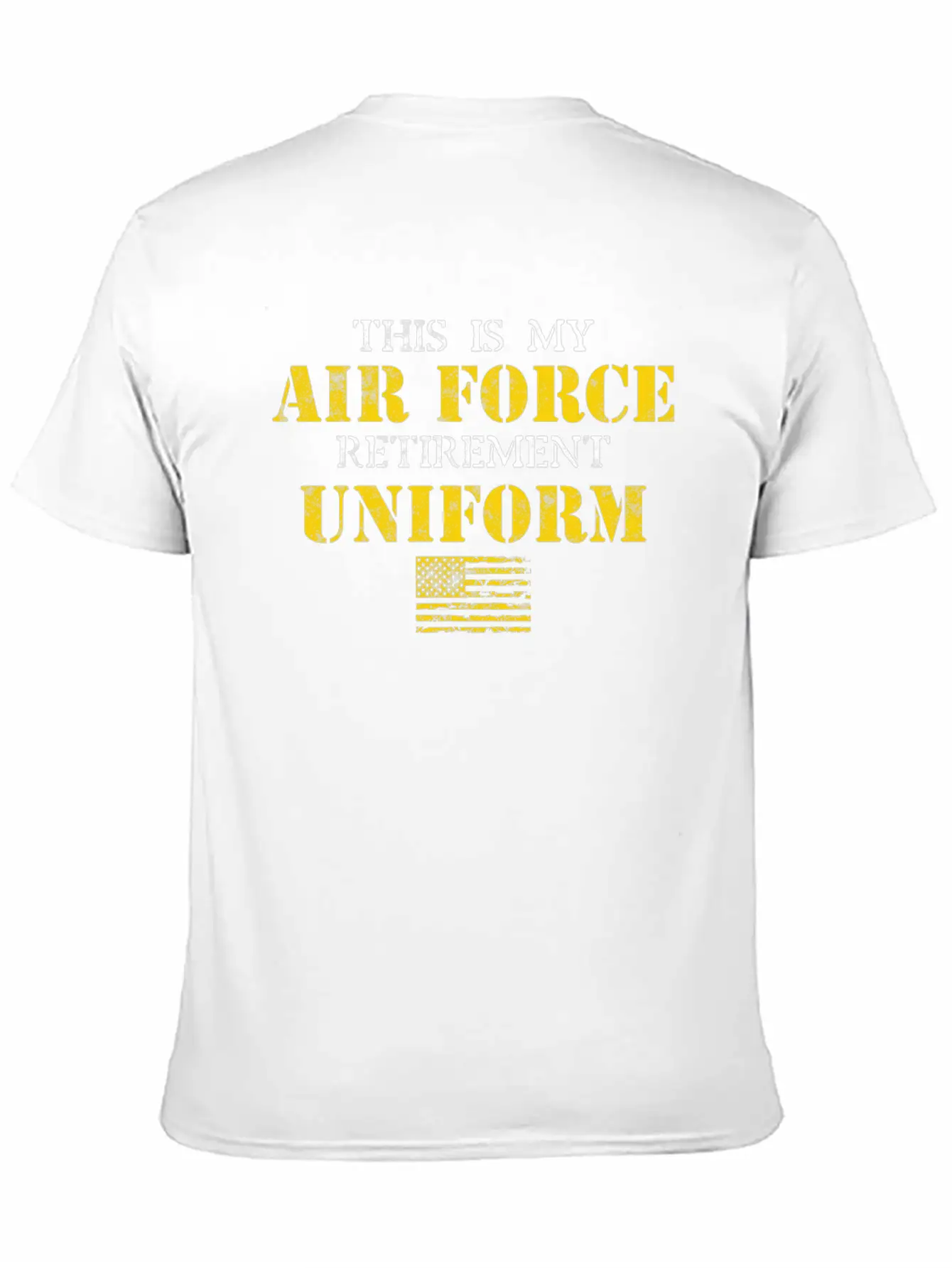 This Is My Air Force Retirement Uniform Basic Graphic T-Shirt – Daily Comfort In Soft Cotton