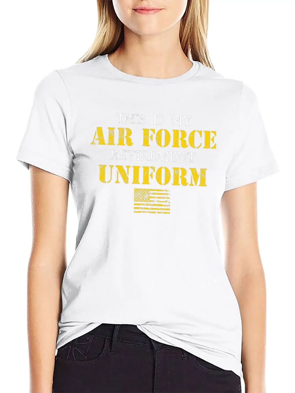 This Is My Air Force Retirement Uniform Basic Graphic T-Shirt – Daily Comfort In Soft Cotton