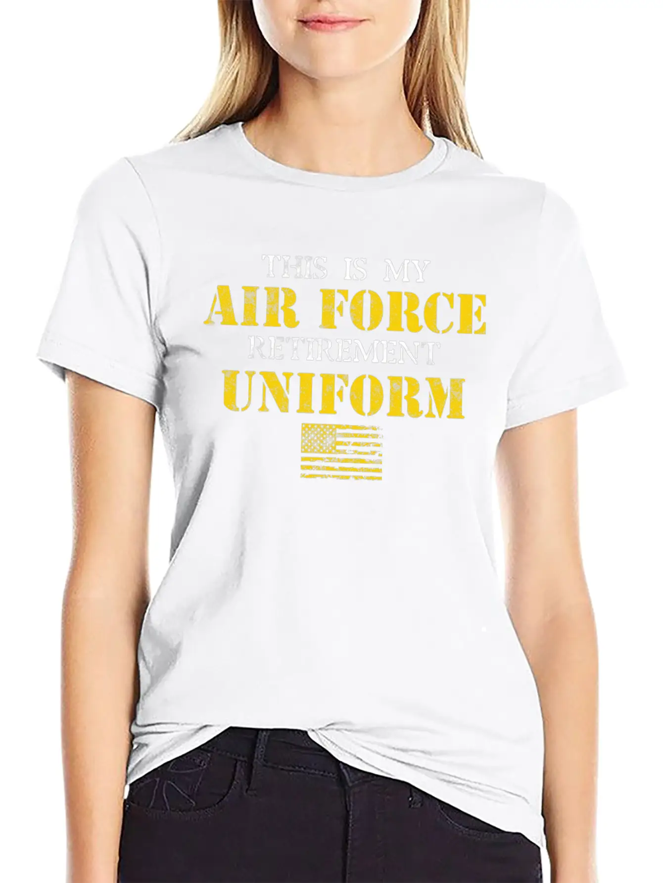 This Is My Air Force Retirement Uniform Basic Graphic T-Shirt – Daily Comfort In Soft Cotton