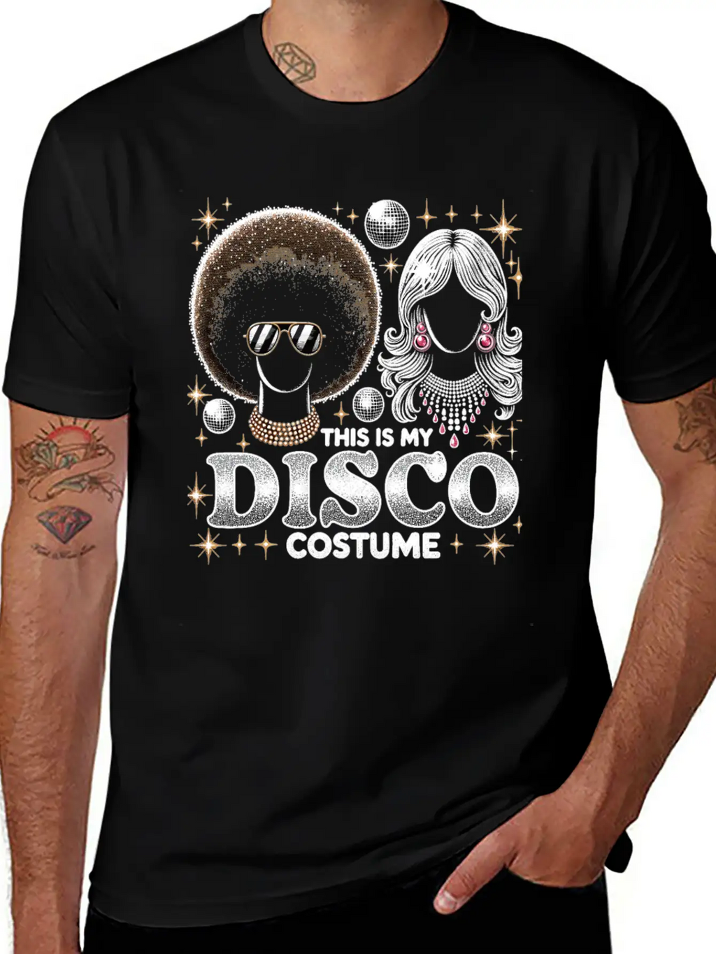 This Is My Disco Costume Relaxed Everyday Tee – Lightweight And Durable Cotton