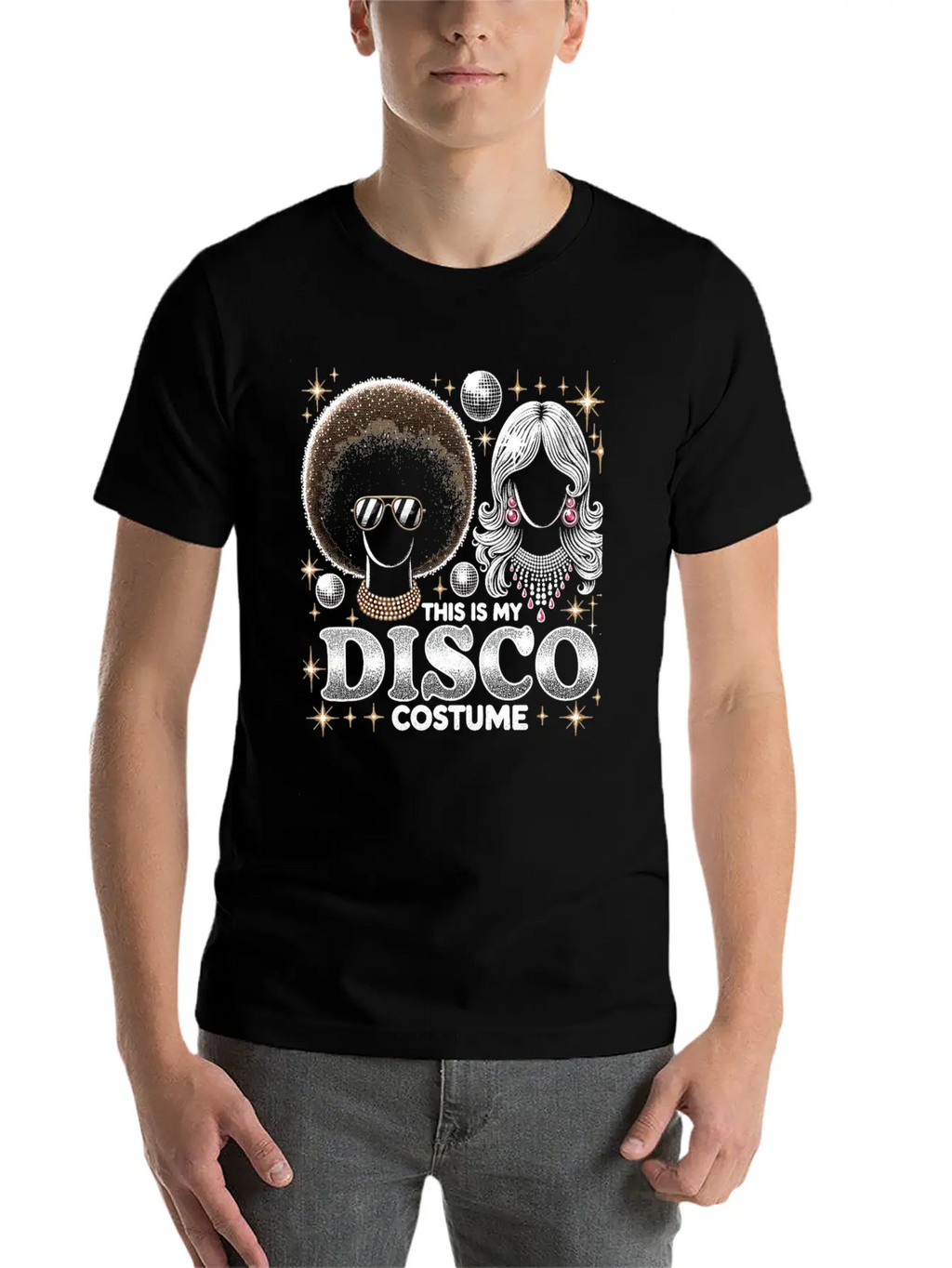 This Is My Disco Costume Relaxed Everyday Tee – Lightweight And Durable Cotton