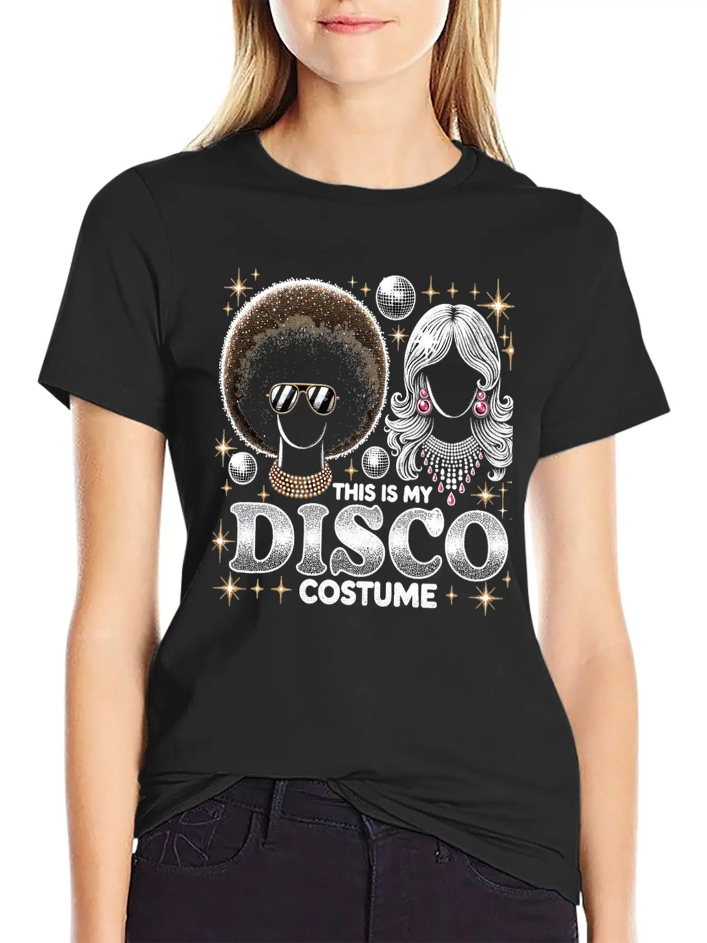 This Is My Disco Costume Relaxed Everyday Tee – Lightweight And Durable Cotton