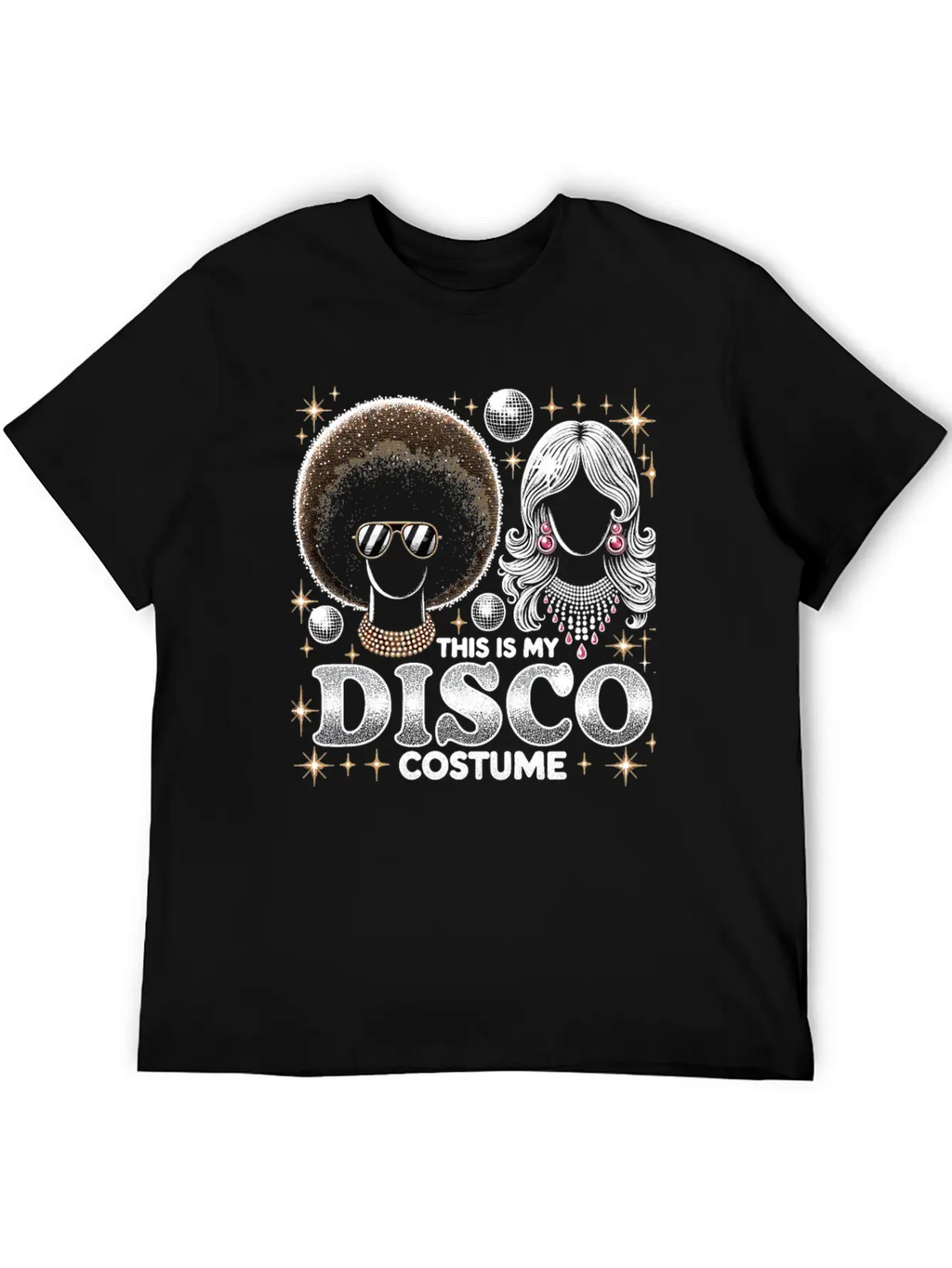 This Is My Disco Costume Relaxed Everyday Tee – Lightweight And Durable Cotton