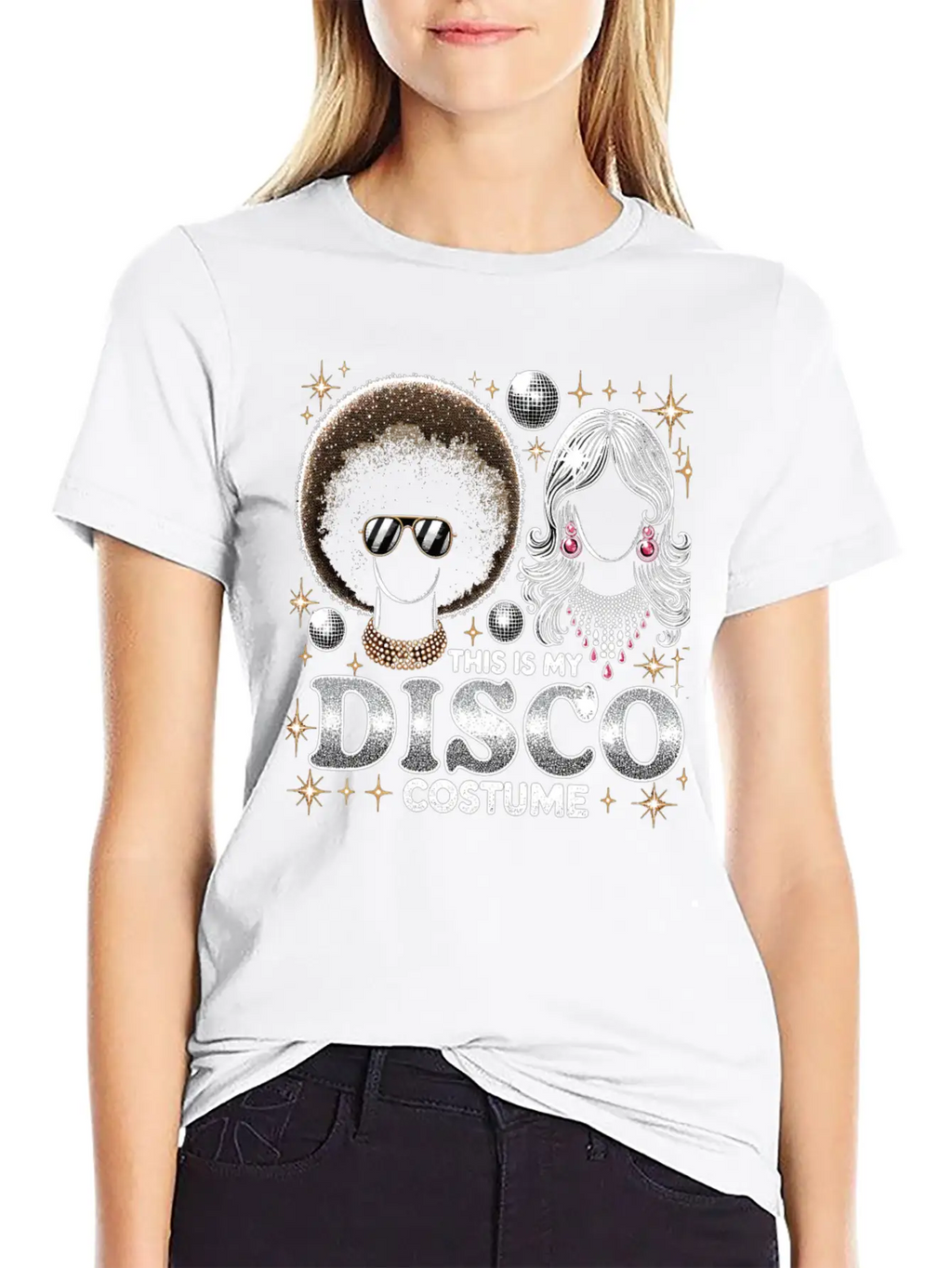 This Is My Disco Costume Relaxed Everyday Tee – Lightweight And Durable Cotton