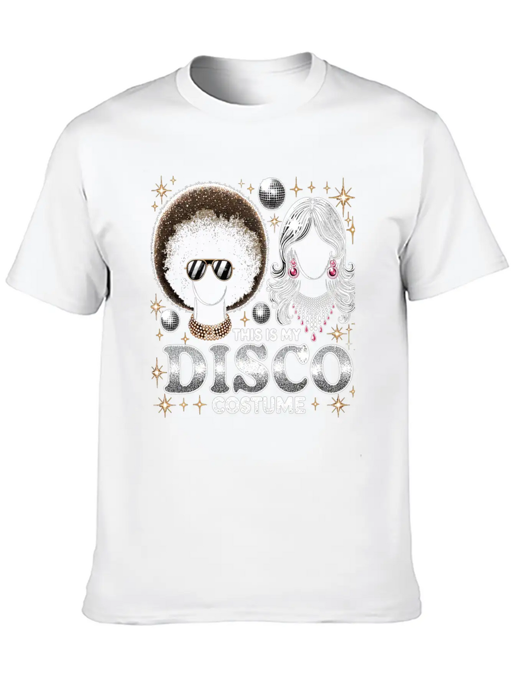 This Is My Disco Costume Relaxed Everyday Tee – Lightweight And Durable Cotton