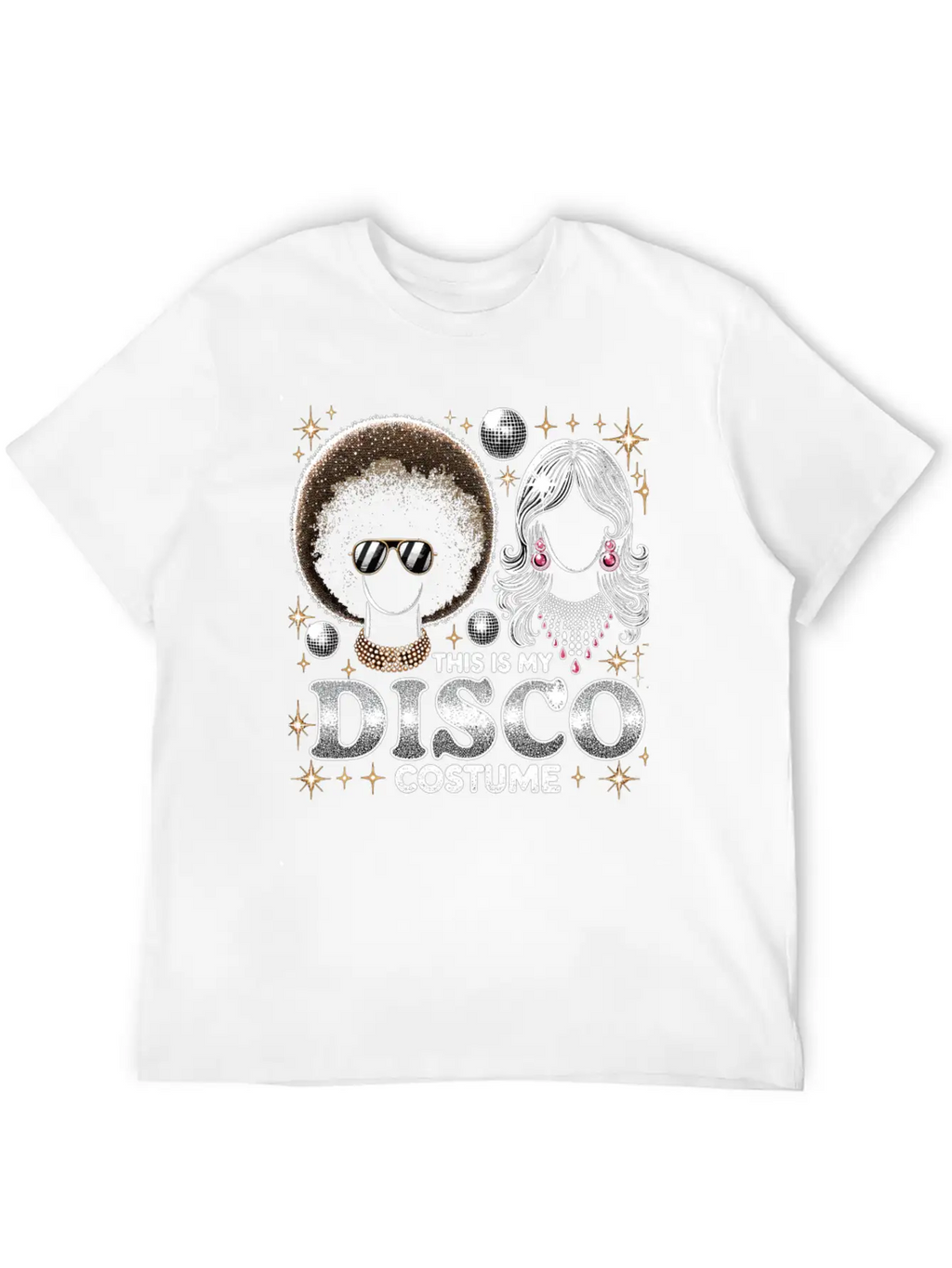 This Is My Disco Costume Relaxed Everyday Tee – Lightweight And Durable Cotton