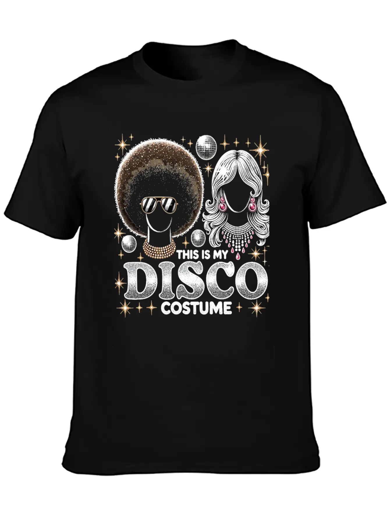 This Is My Disco Costume Relaxed Everyday Tee – Lightweight And Durable Cotton