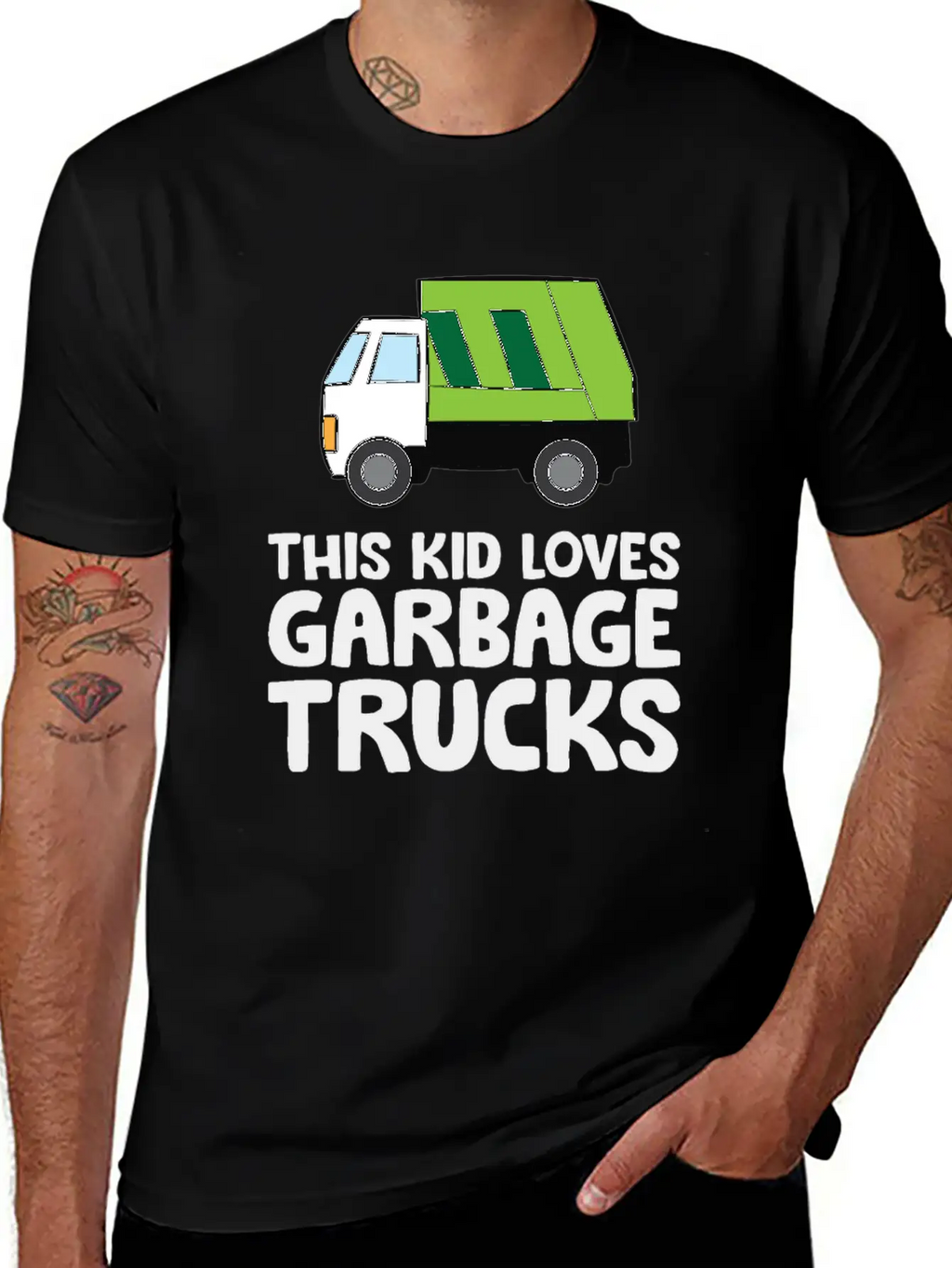 This Kid Loves Garbage Trucks Funny Garbage Truck Breathable Soft Cotton T-Shirt – Timeless Casual Look