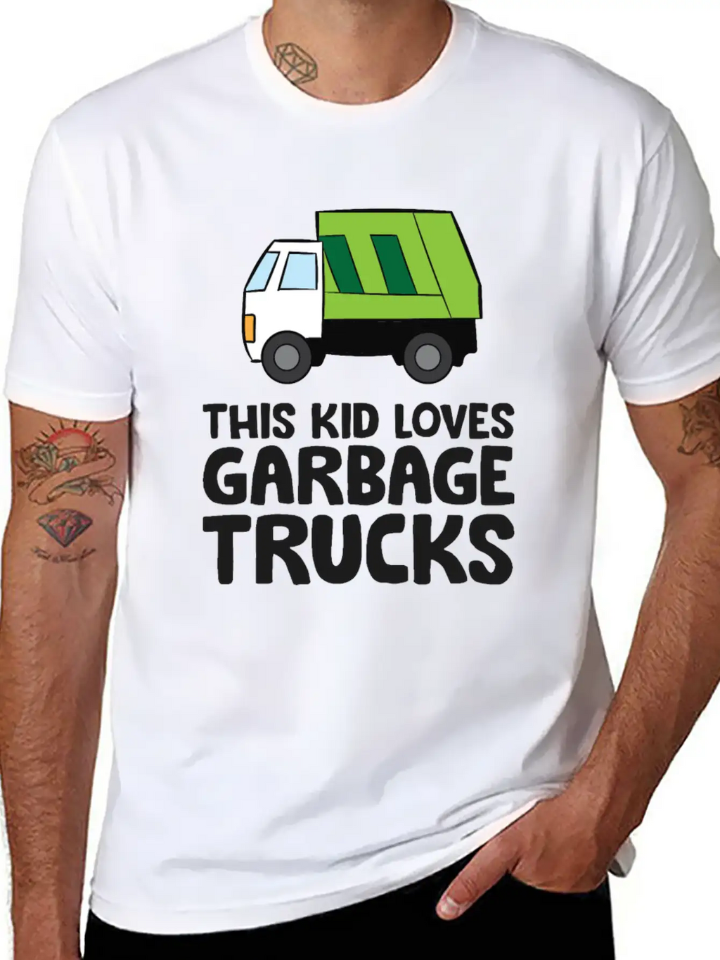 This Kid Loves Garbage Trucks Funny Garbage Truck Breathable Soft Cotton T-Shirt – Timeless Casual Look