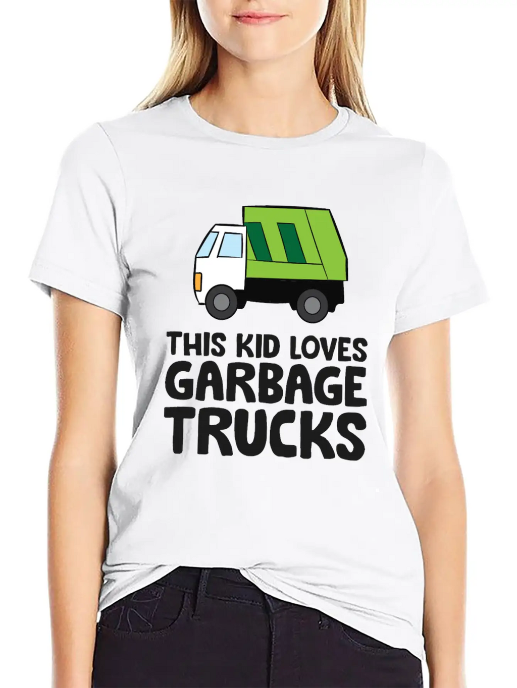 This Kid Loves Garbage Trucks Funny Garbage Truck Breathable Soft Cotton T-Shirt – Timeless Casual Look
