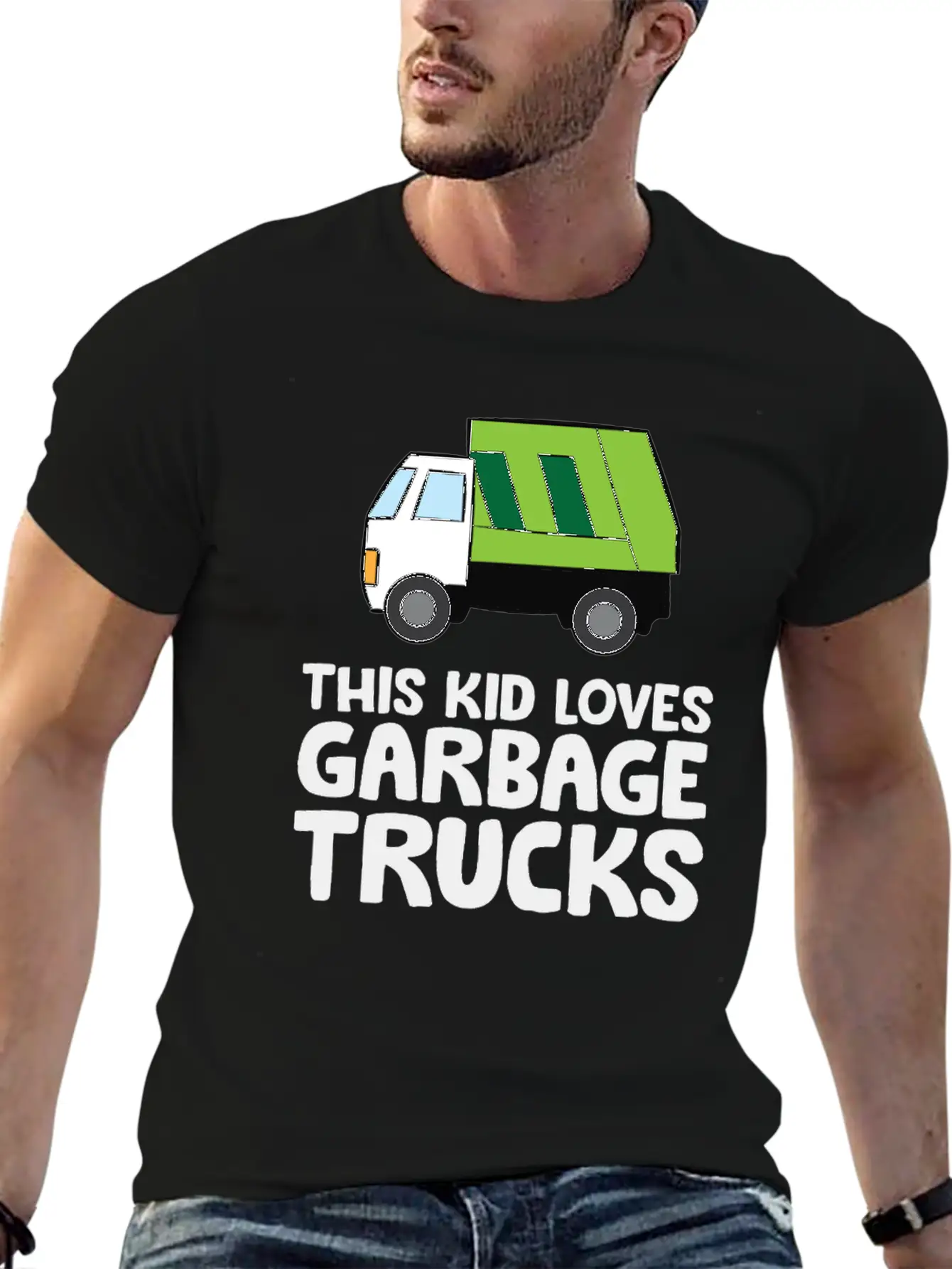 This Kid Loves Garbage Trucks Funny Garbage Truck Breathable Soft Cotton T-Shirt – Timeless Casual Look
