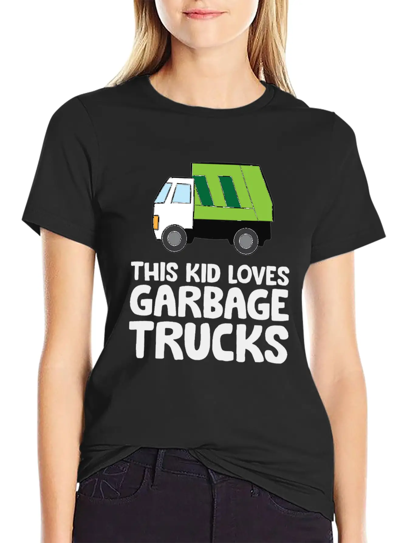 This Kid Loves Garbage Trucks Funny Garbage Truck Breathable Soft Cotton T-Shirt – Timeless Casual Look