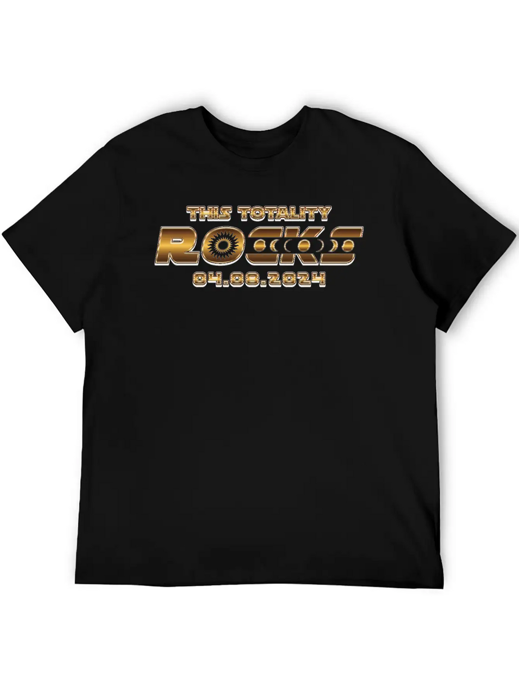 This Totality Rocks - 2024 Solar Eclipse Breathable Soft Cotton T-Shirt – Timeless Casual Look