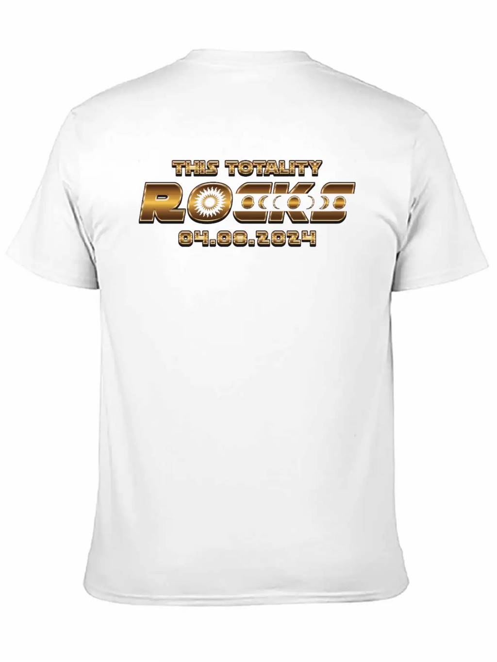 This Totality Rocks - 2024 Solar Eclipse Breathable Soft Cotton T-Shirt – Timeless Casual Look
