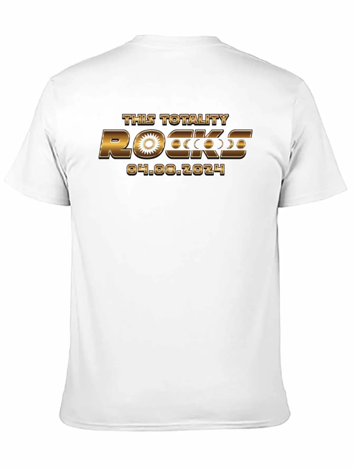 This Totality Rocks - 2024 Solar Eclipse Breathable Soft Cotton T-Shirt – Timeless Casual Look