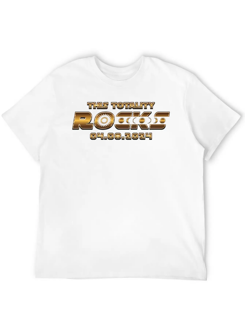 This Totality Rocks - 2024 Solar Eclipse Breathable Soft Cotton T-Shirt – Timeless Casual Look