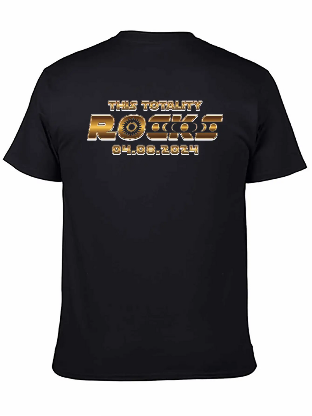 This Totality Rocks - 2024 Solar Eclipse Breathable Soft Cotton T-Shirt – Timeless Casual Look