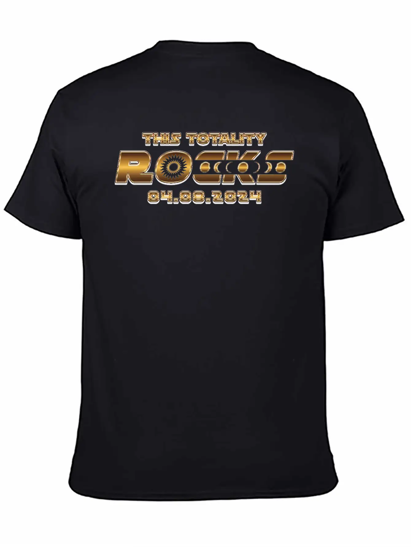 This Totality Rocks - 2024 Solar Eclipse Breathable Soft Cotton T-Shirt – Timeless Casual Look