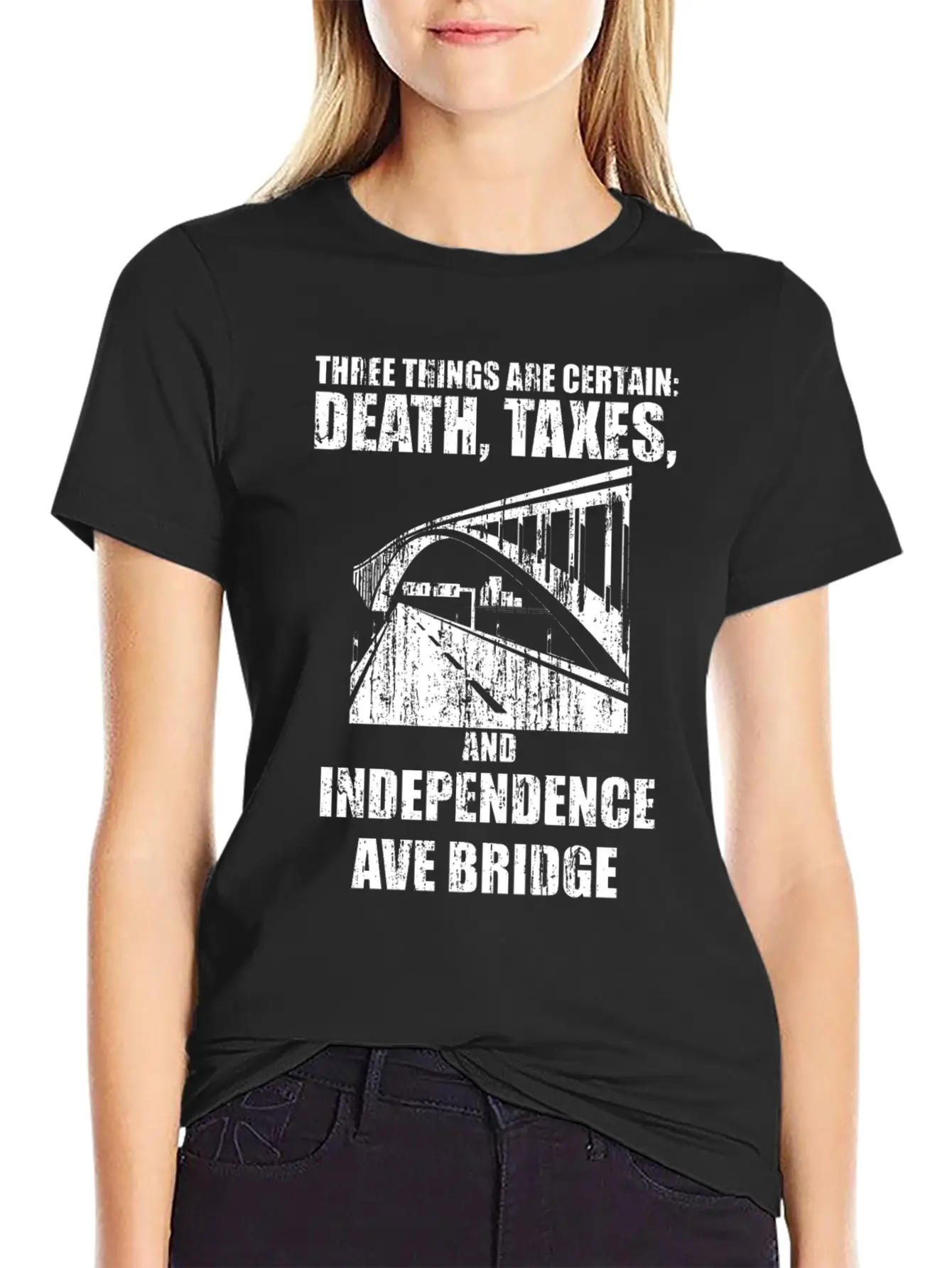 Three Things Are Certain Death Taxes And Independe Breathable Soft Cotton T-Shirt – Timeless Casual Look