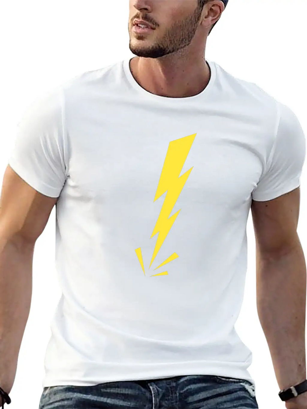 Thunder Lightning Bolt Angry Warning Gift Idea Classic Cotton Tee – Unisex Comfort For Any Season
