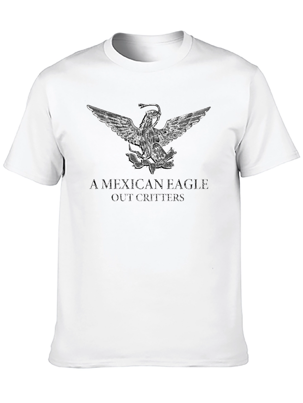 Mexican Eagle Graphic Tee - Black