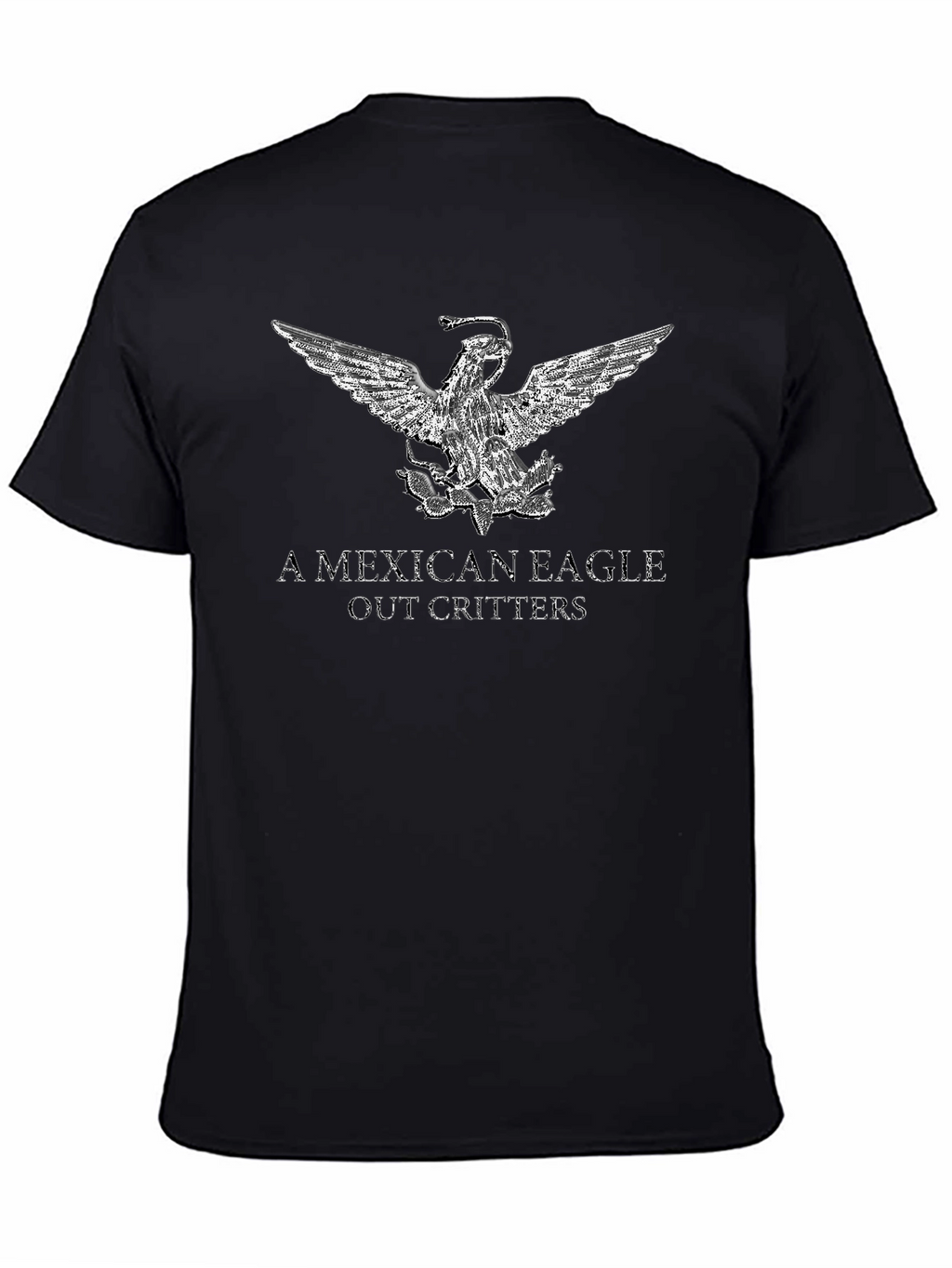 Mexican Eagle Graphic Tee - Black