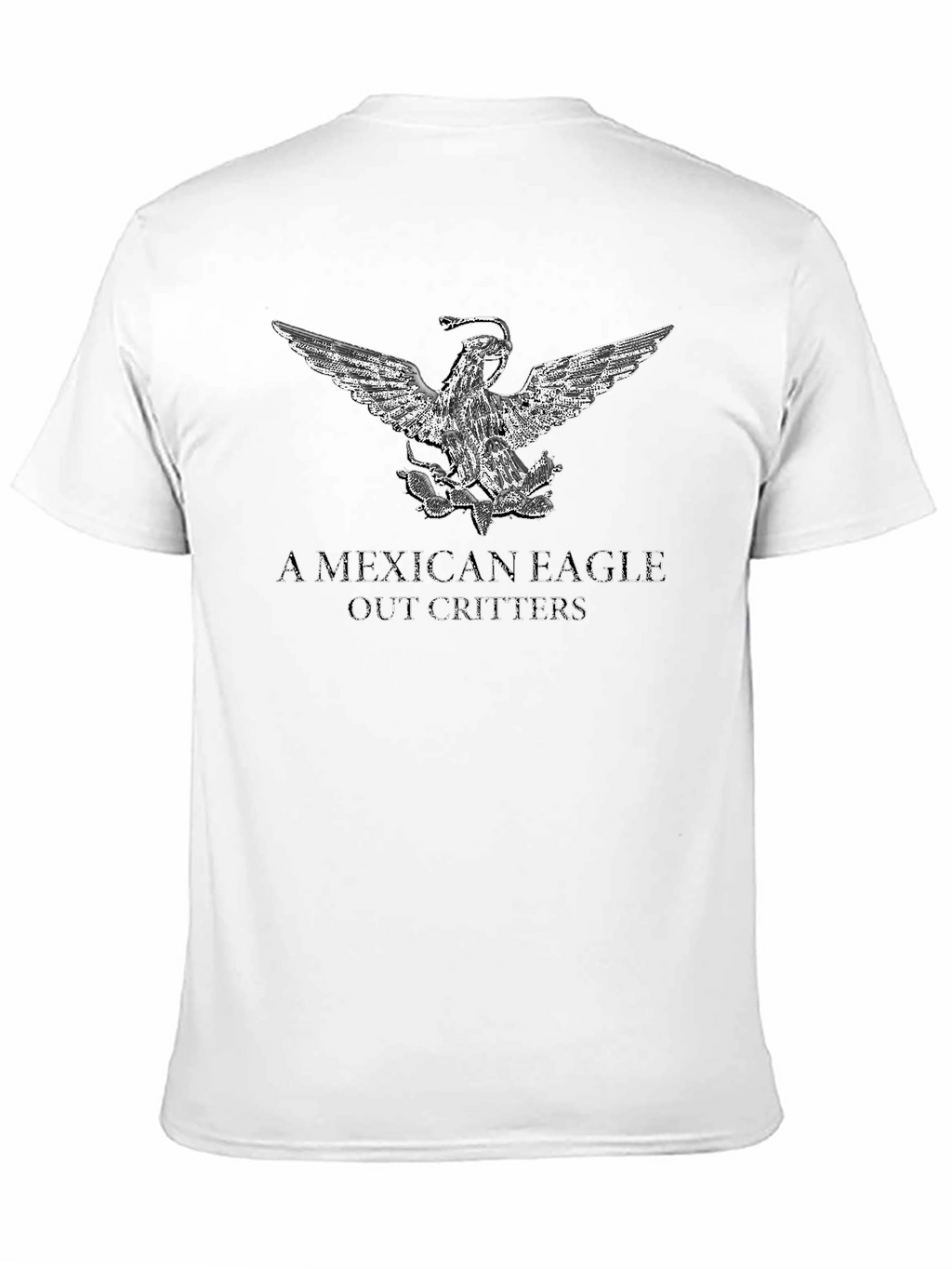 Mexican Eagle Graphic Tee - Black