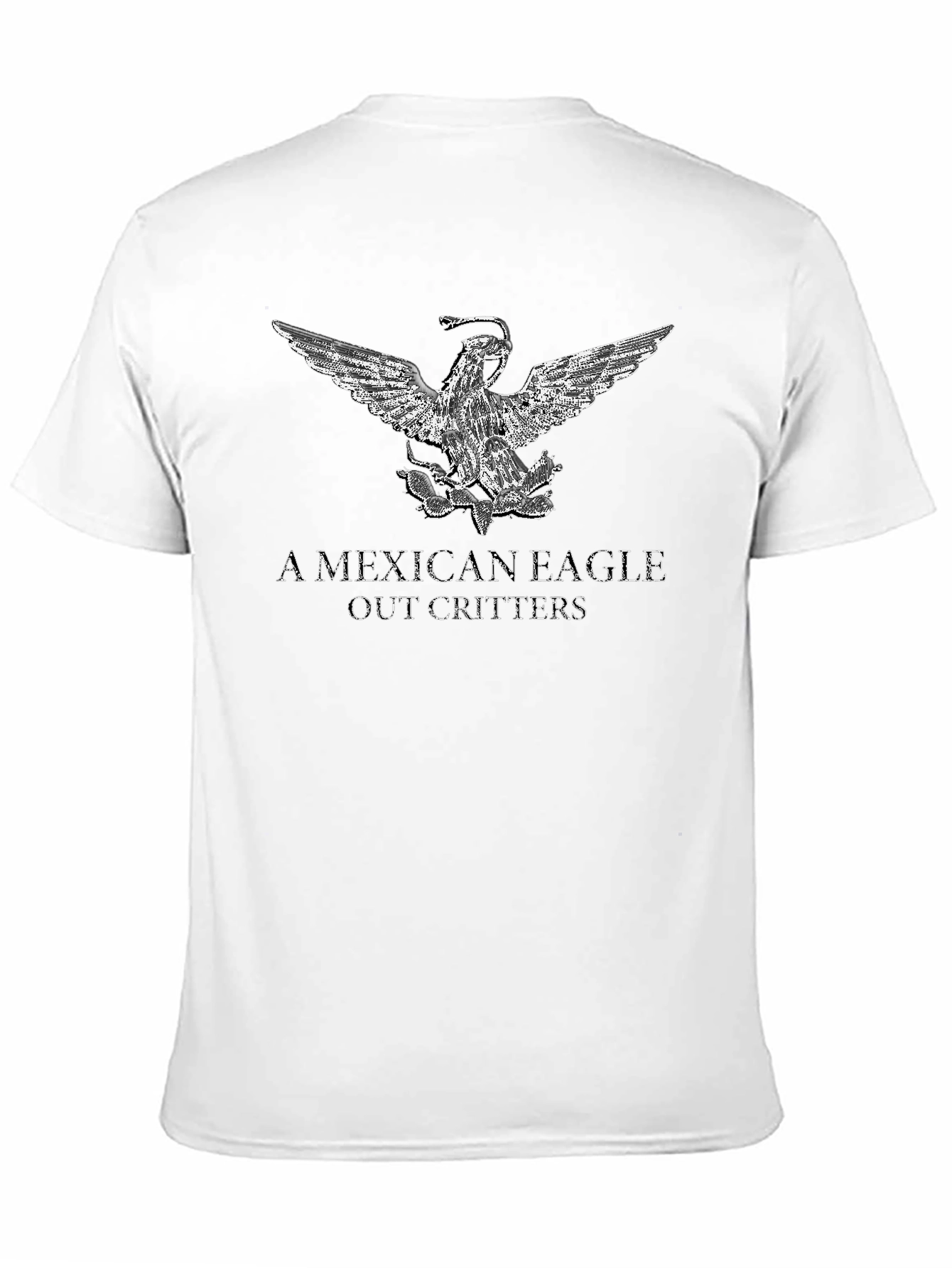 Mexican Eagle Graphic Tee - Black