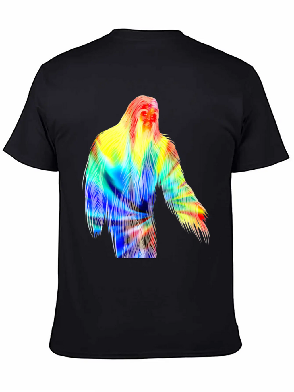 Tie Dye Bigfoot Shirt Cute Retro Hiding Champion Breathable Soft Cotton T-Shirt – Timeless Casual Look