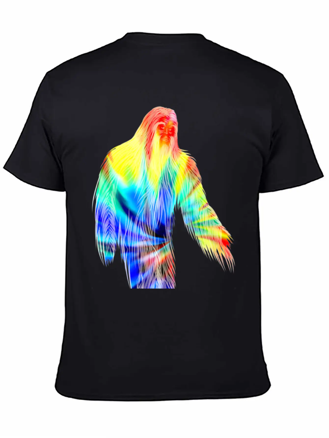 Tie Dye Bigfoot Shirt Cute Retro Hiding Champion Breathable Soft Cotton T-Shirt – Timeless Casual Look