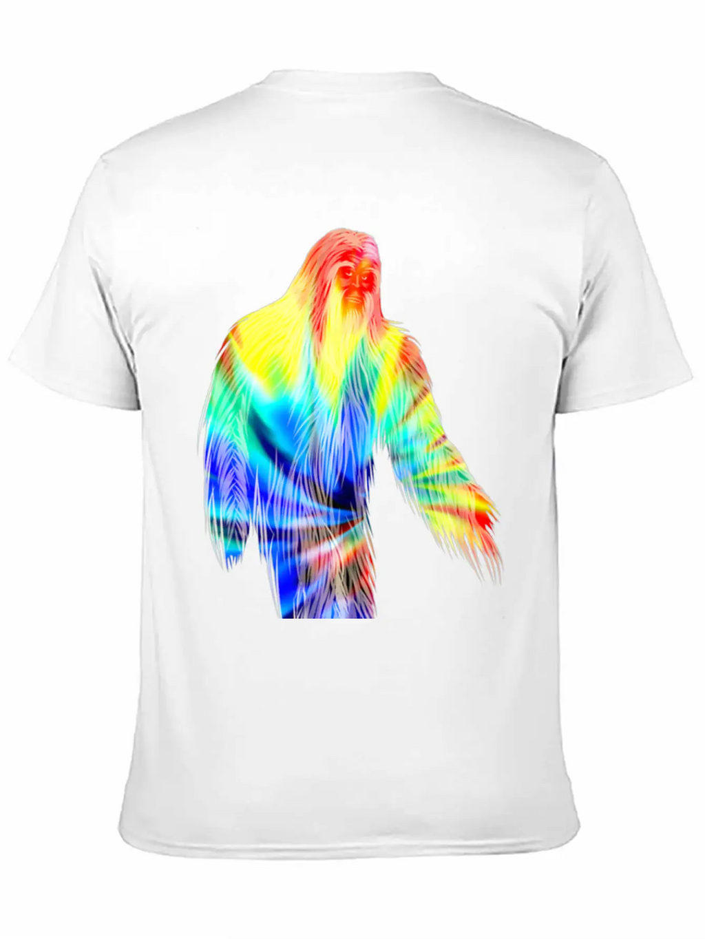 Tie Dye Bigfoot Shirt Cute Retro Hiding Champion Breathable Soft Cotton T-Shirt – Timeless Casual Look