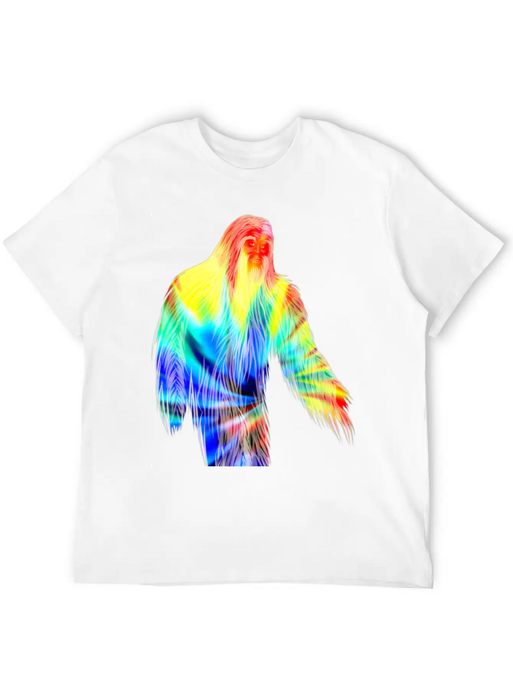 Tie Dye Bigfoot Shirt Cute Retro Hiding Champion Breathable Soft Cotton T-Shirt – Timeless Casual Look
