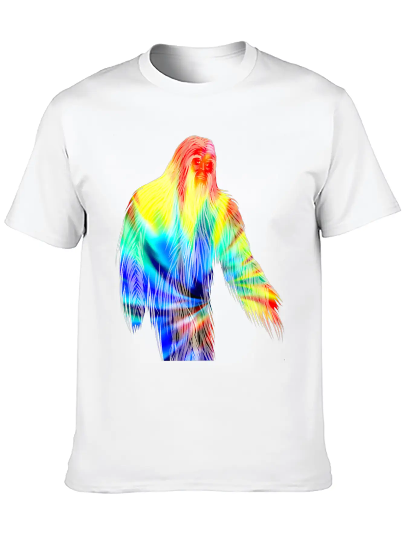 Tie Dye Bigfoot Shirt Cute Retro Hiding Champion Breathable Soft Cotton T-Shirt – Timeless Casual Look