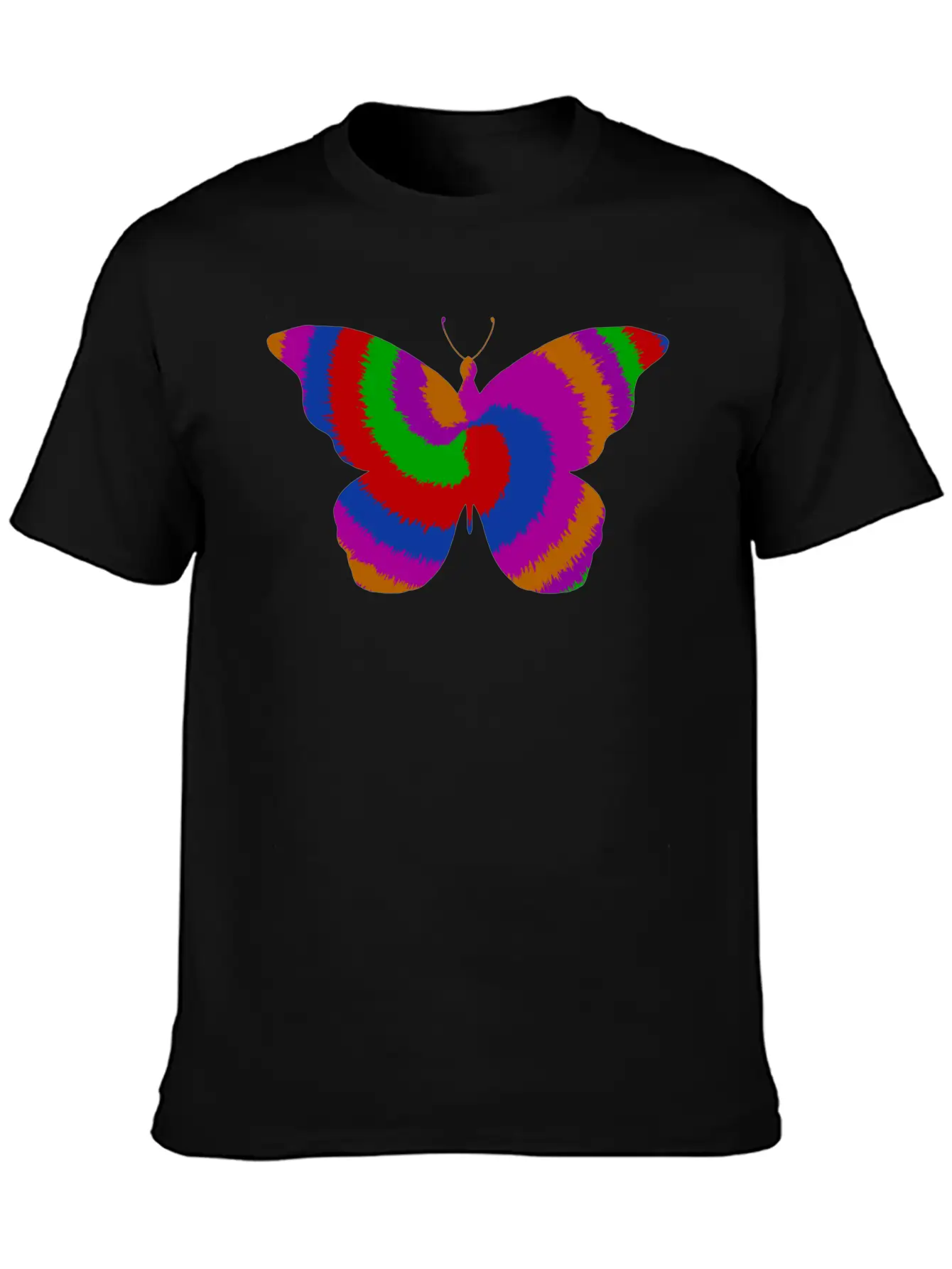 Tie DyeButterfly Design Timeless Short Sleeve Tee – Comfy And Minimalist Design