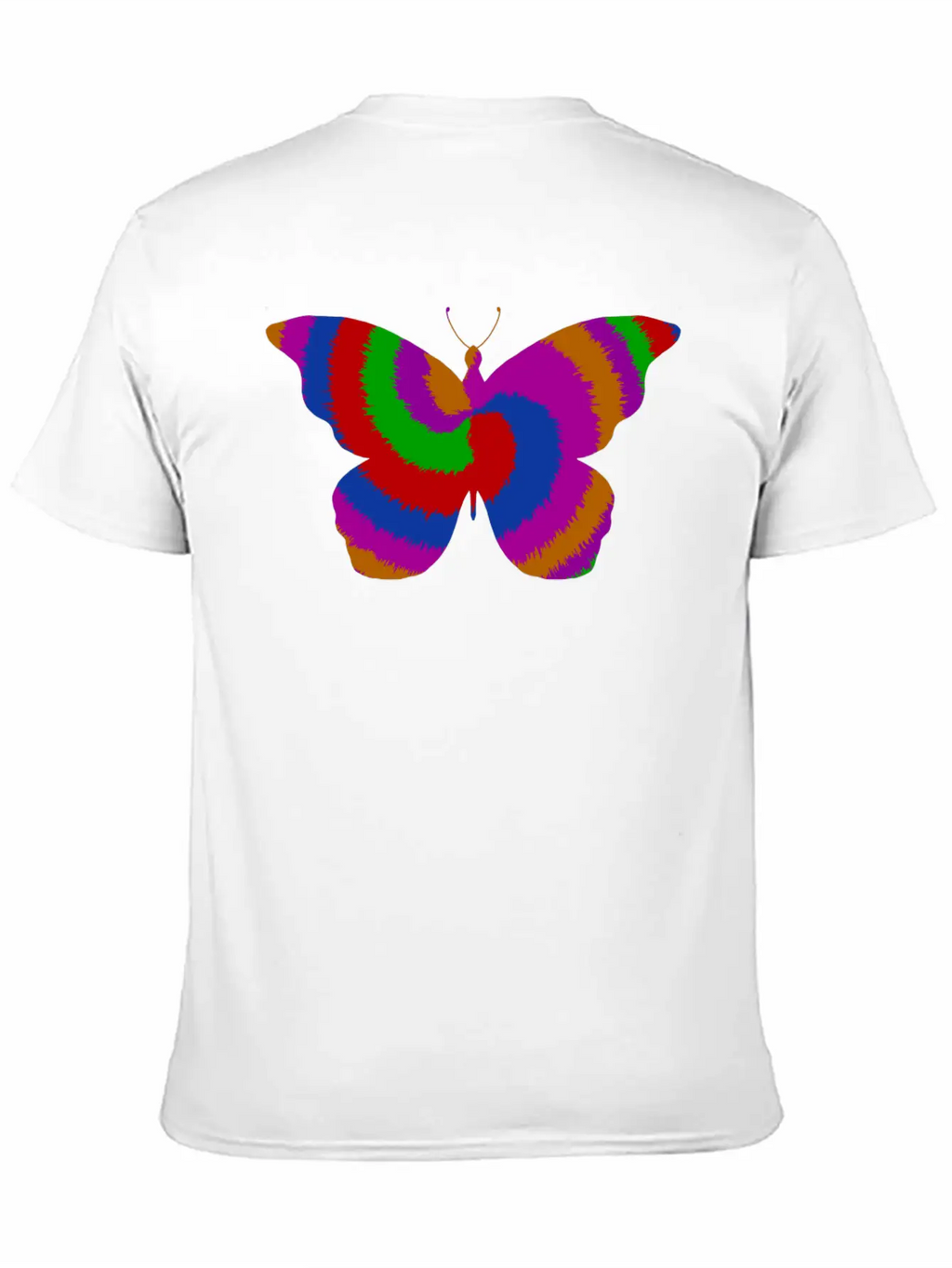 Tie DyeButterfly Design Timeless Short Sleeve Tee – Comfy And Minimalist Design