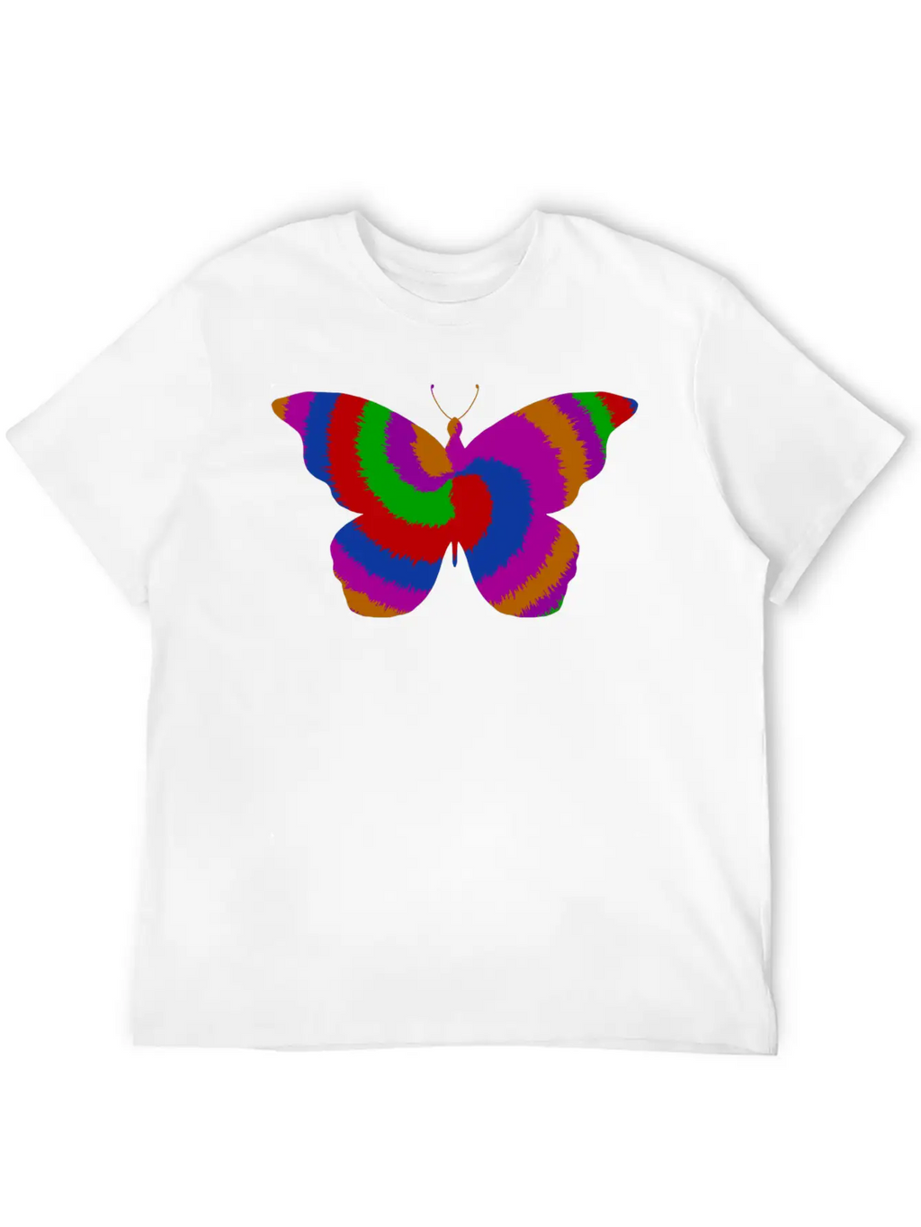 Tie DyeButterfly Design Timeless Short Sleeve Tee – Comfy And Minimalist Design