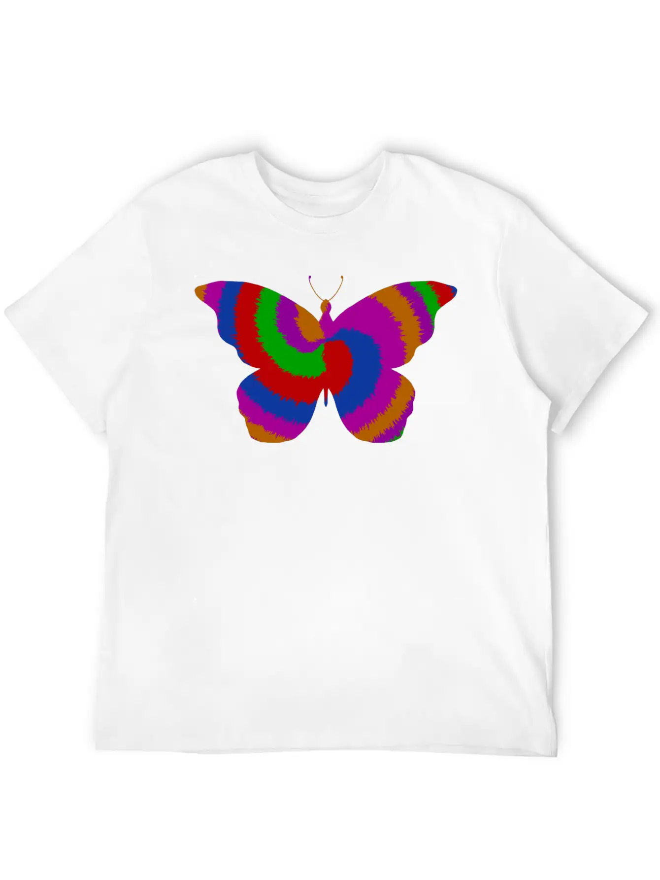 Tie DyeButterfly Design Timeless Short Sleeve Tee – Comfy And Minimalist Design