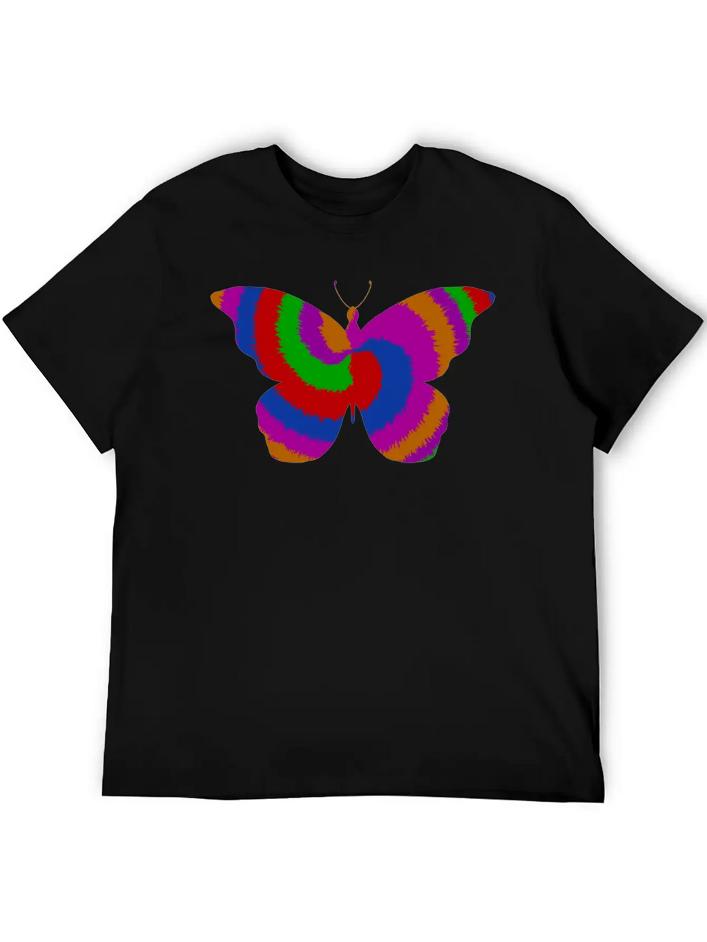 Tie DyeButterfly Design Timeless Short Sleeve Tee – Comfy And Minimalist Design