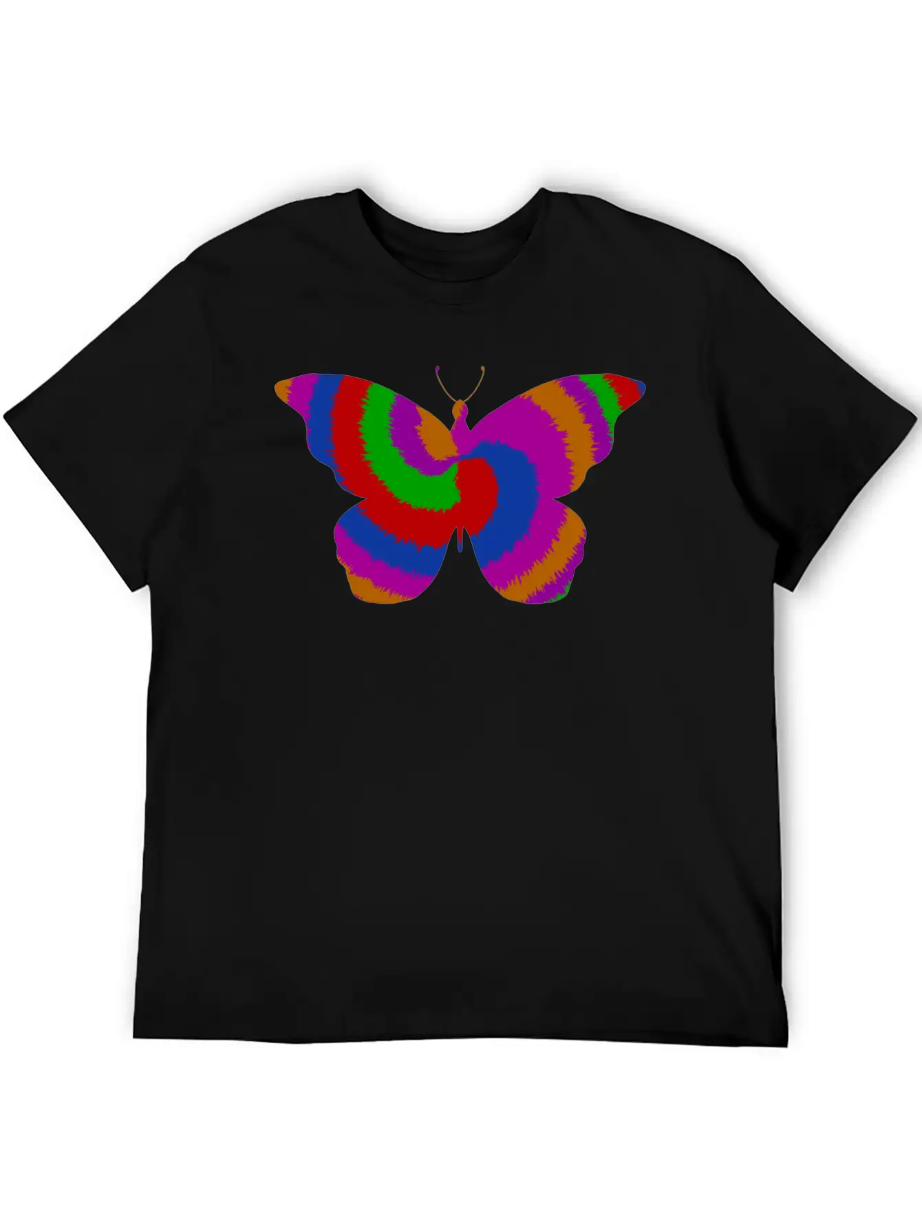 Tie DyeButterfly Design Timeless Short Sleeve Tee – Comfy And Minimalist Design