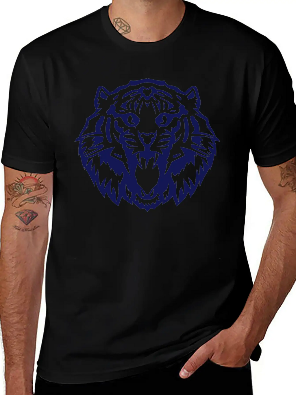 Tiger _2502 Basic Graphic T-Shirt – Daily Comfort In Soft Cotton
