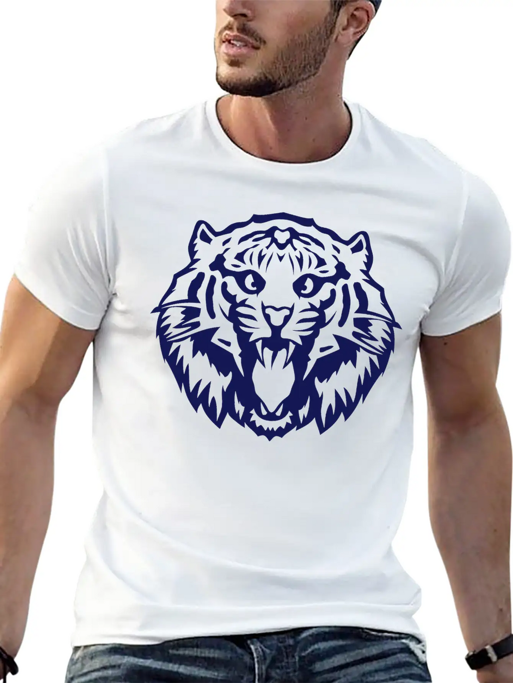 Tiger _2502 Basic Graphic T-Shirt – Daily Comfort In Soft Cotton