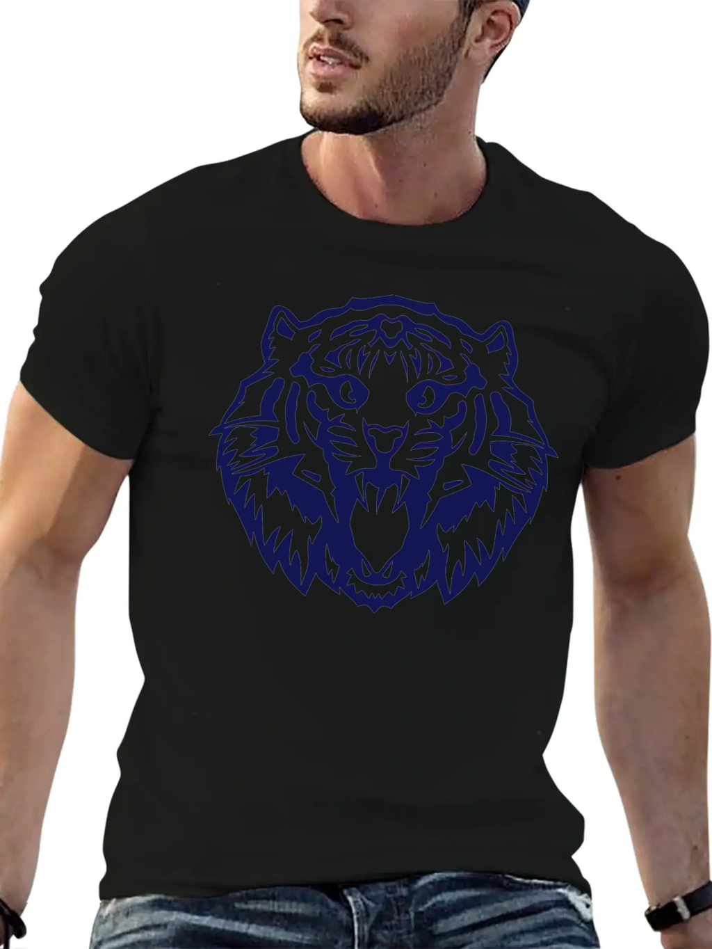 Tiger _2502 Basic Graphic T-Shirt – Daily Comfort In Soft Cotton