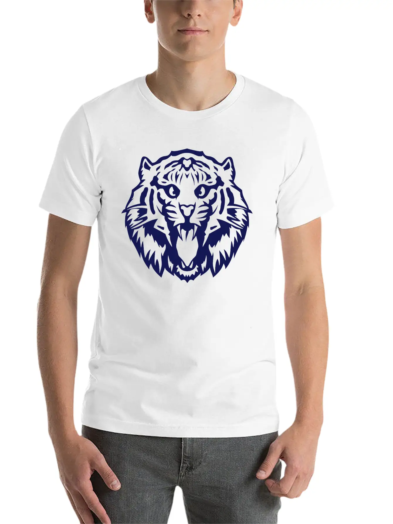Tiger _2502 Basic Graphic T-Shirt – Daily Comfort In Soft Cotton