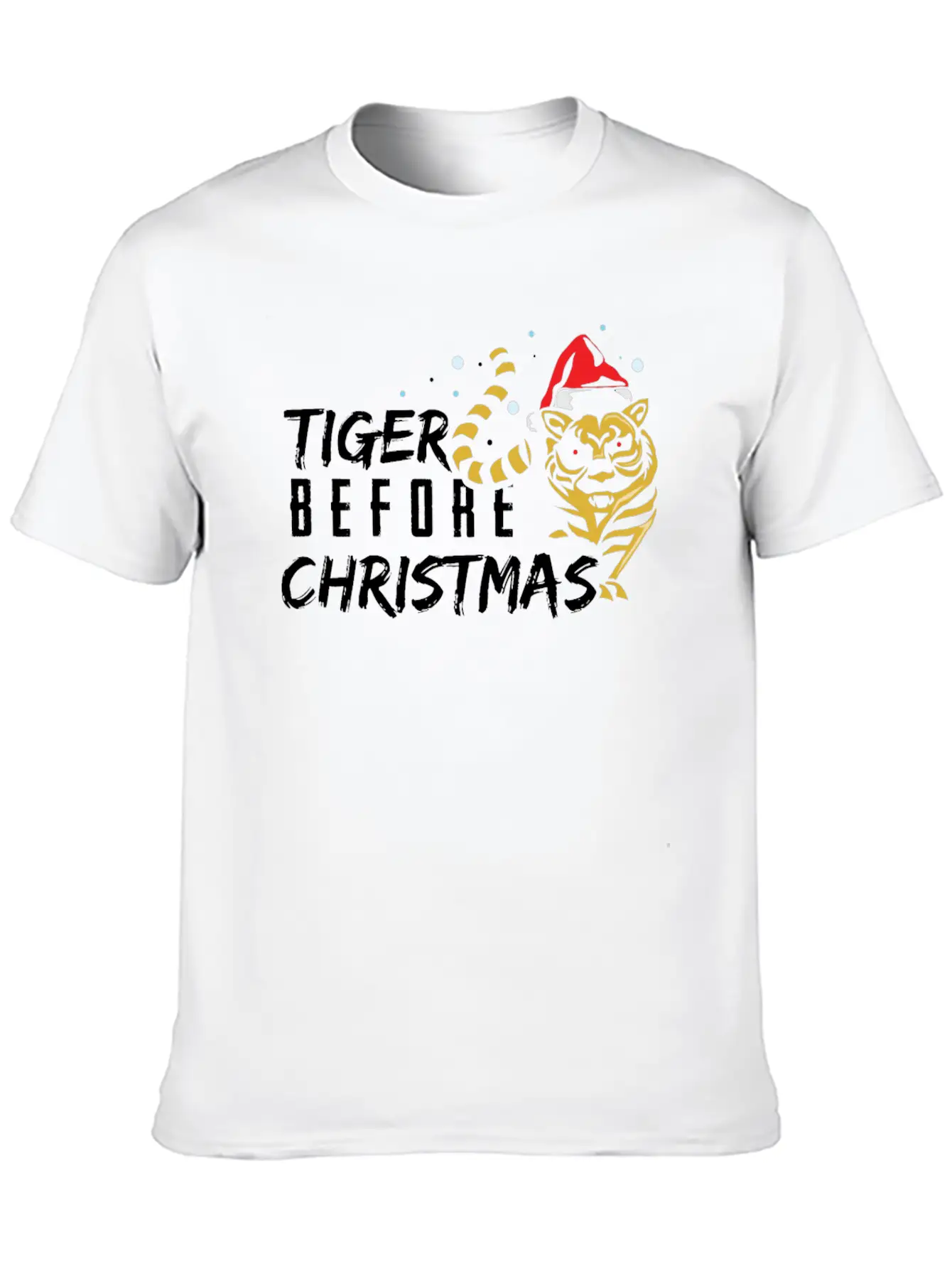 Tiger Before Christmas Classic Cotton Tee – Unisex Comfort For Any Season