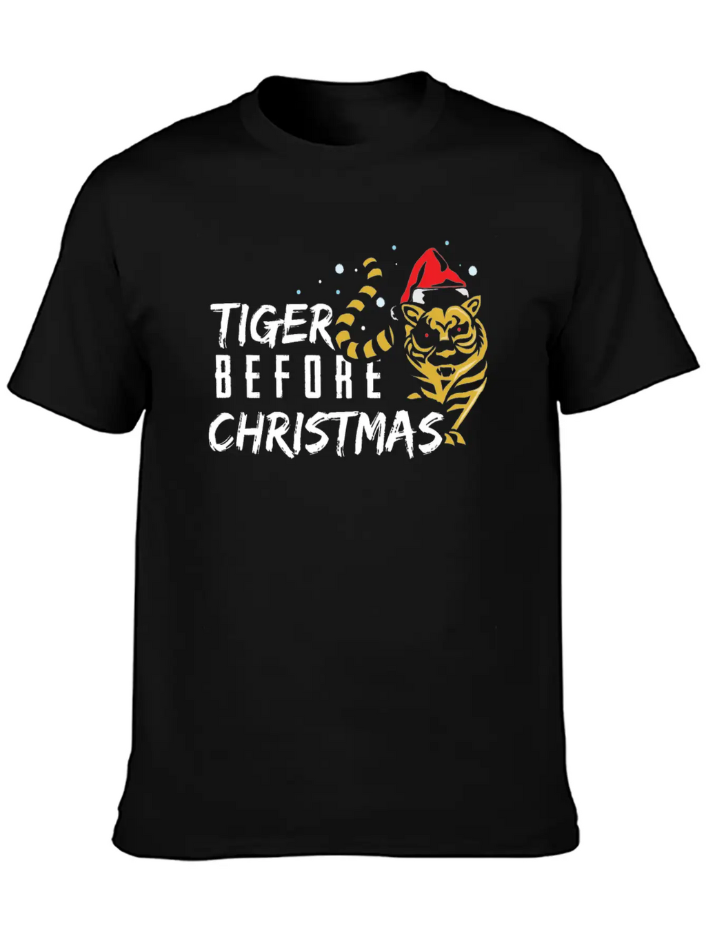 Tiger Before Christmas Classic Cotton Tee – Unisex Comfort For Any Season