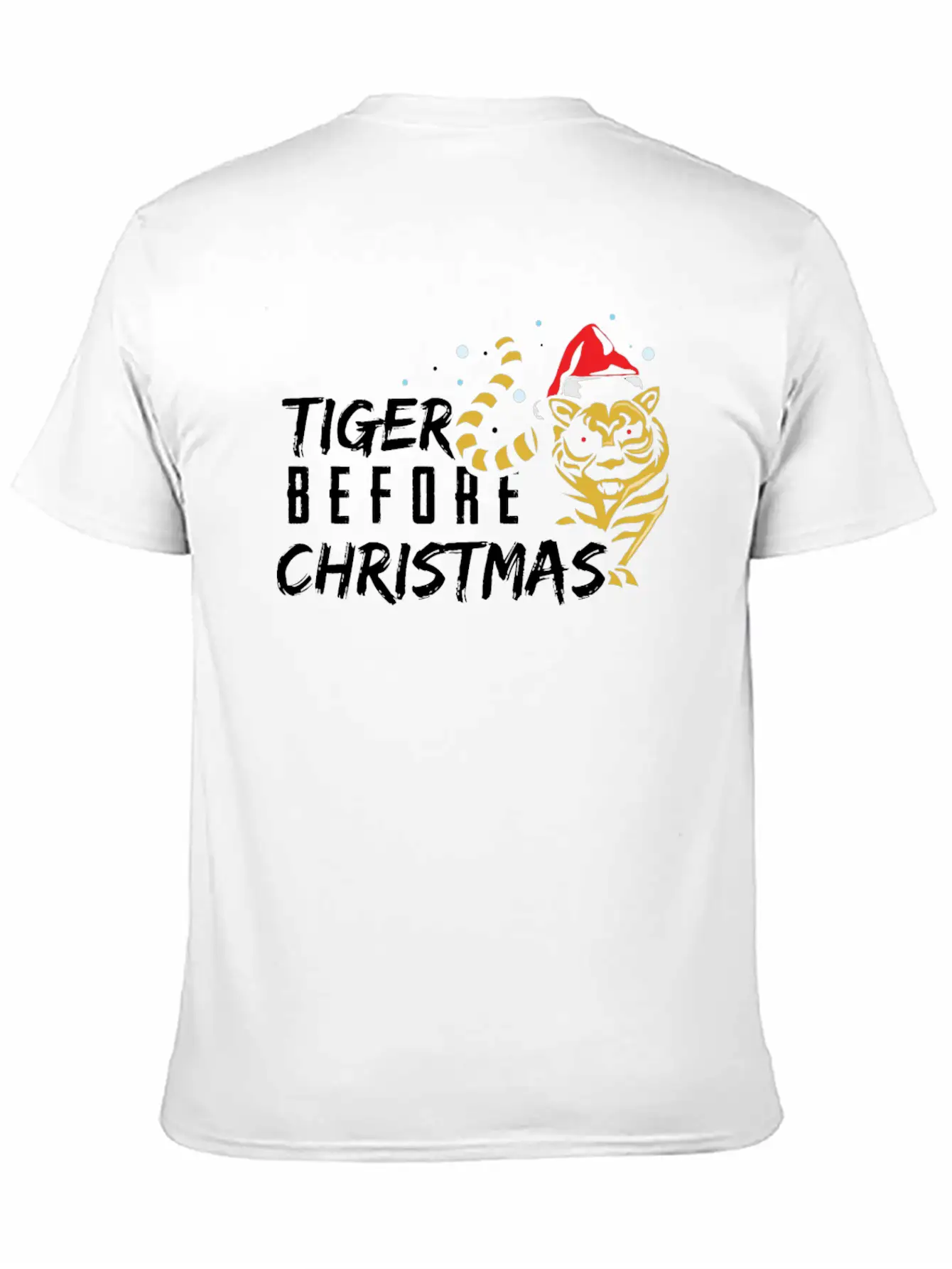 Tiger Before Christmas Classic Cotton Tee – Unisex Comfort For Any Season