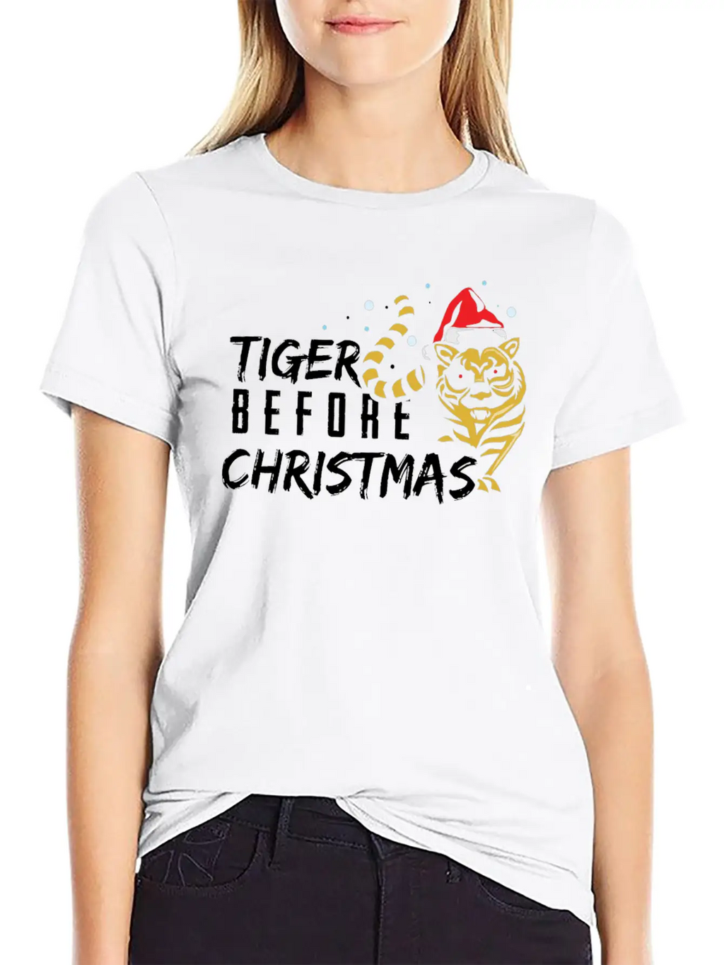 Tiger Before Christmas Classic Cotton Tee – Unisex Comfort For Any Season